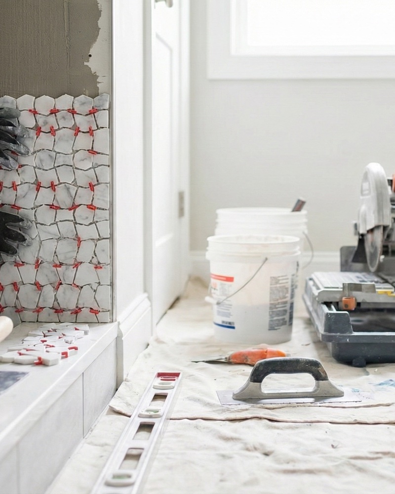 Bathroom remodeling process