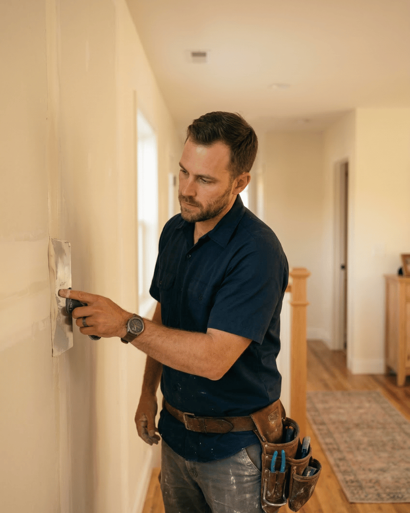 Professional drywall repair and installation service in a Portland, Oregon home